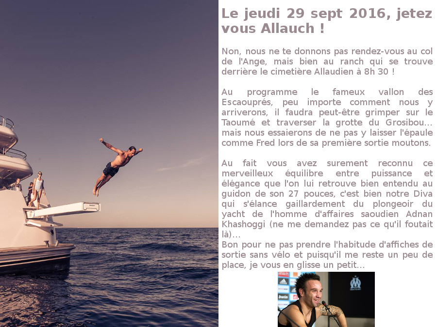 A l'affiche, le Jeudi 29 septembre 2016